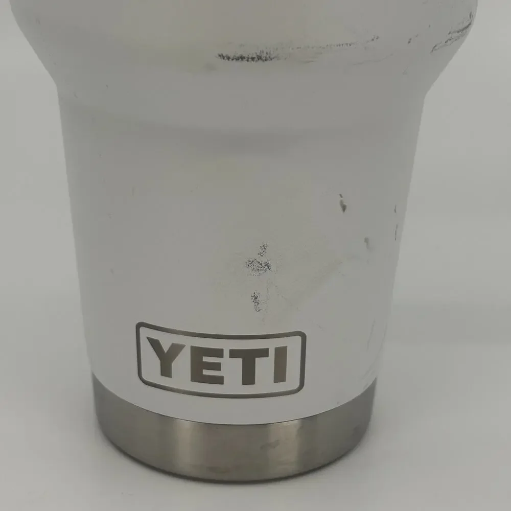 Yeti Rambler 42 Oz Straw Mug With Handle White C6 Logo No Straw